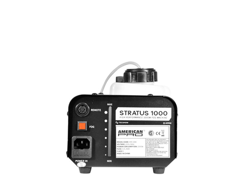Maquina De Humo Stratus 1000 Tecshow (Incluye 1L)